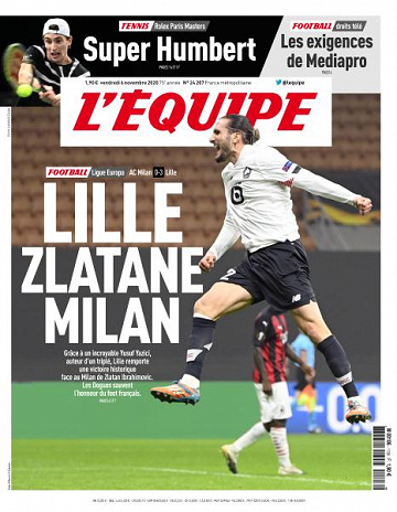 L’equipe du Vendredi 6 Novembre 2020