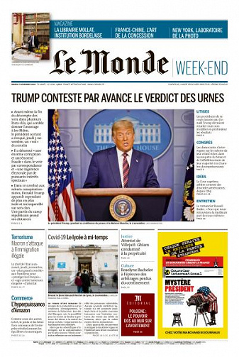 Le Monde du Samedi 7 Novembre 2020