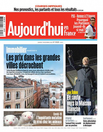 Aujourd’hui en France - 7 Novembre 2020