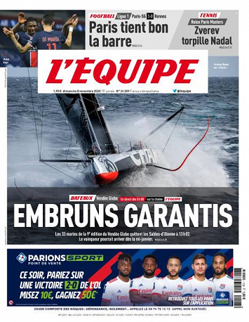 L’equipe du Dimanche 8 Novembre 2020