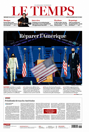 Le Temps - Lundi 9 Novembre 2020