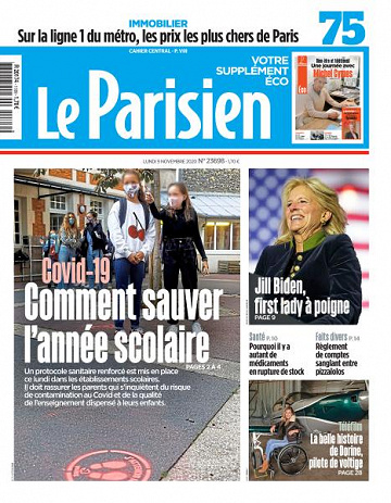 Le Parisien du Lundi 9 Novembre 2020