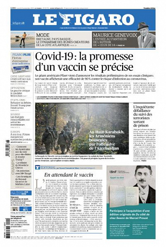 Le Figaro du Mardi 10 Novembre 2020