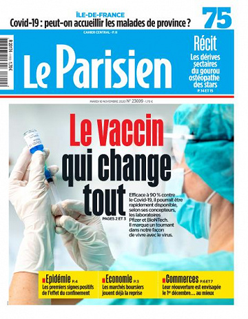 Le Parisien du Mardi 10 Novembre 2020