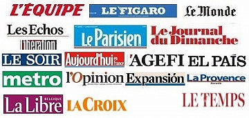 Pack Journaux (France) - Vendredi13 Novembre 2020