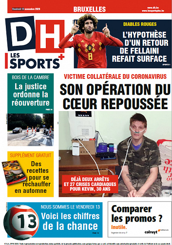 La Dernière Heure-Bruxelles - Vendredi 13 Novembre 2020