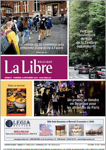 La Libre Belgique-Hainaut - Vendredi 13 Novembre 2020