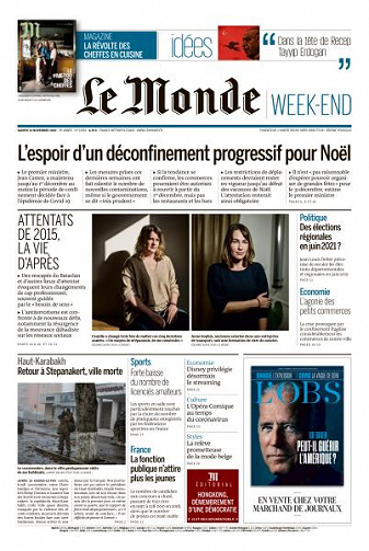 Le Monde du Samedi 14 Novembre 2020