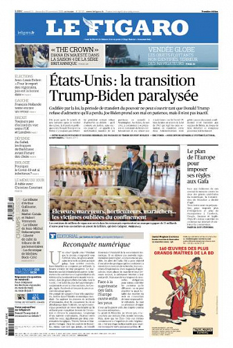 Le Figaro du Samedi 14 et Dimanche 15 Novembre 2020