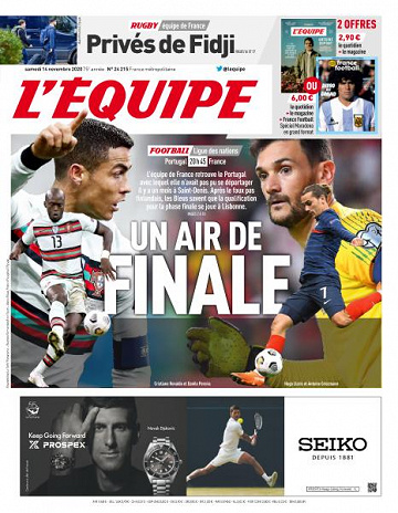 L’equipe du Samedi 14 Novembre 2020