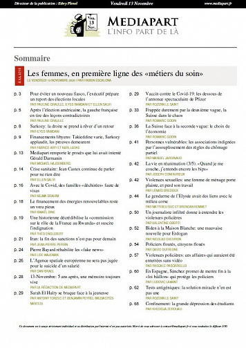 Mediapart - 13 Novembre 2020