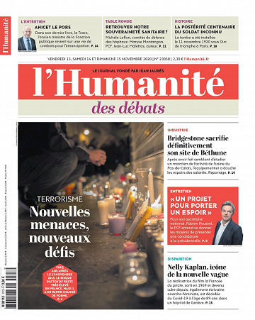 L'Humanité du 13 au 15 Novembre 2020