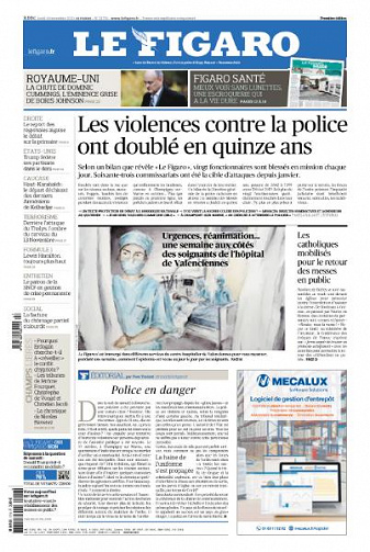 Le Figaro du Lundi 16 Novembre 2020