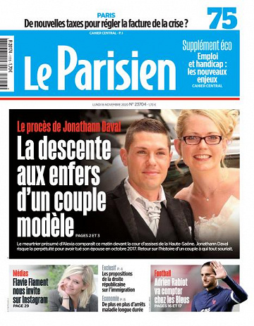 Le Parisien du Lundi 16 Novembre 2020