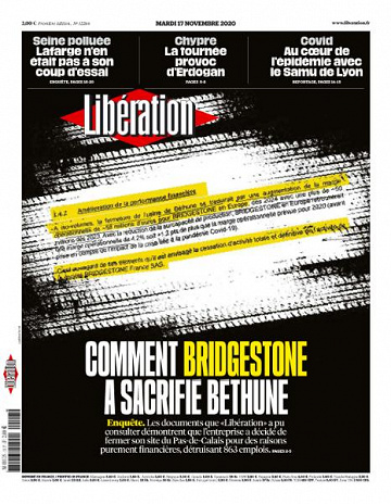 Libération du Mardi 17 Novembre 2020