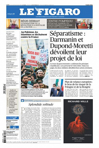 Le Figaro du Mercredi 18 Novembre 2020