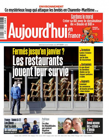 Aujourd’hui en France - 18 Novembre 2020