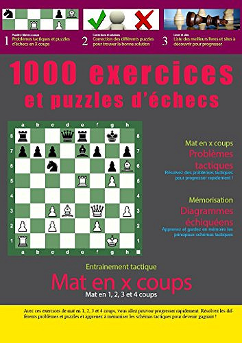 1000 exercices et puzzles d'échecs - Régis Warisse
