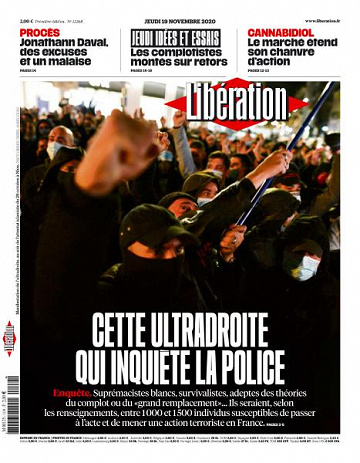 Libération du Jeudi 19 Novembre 2020