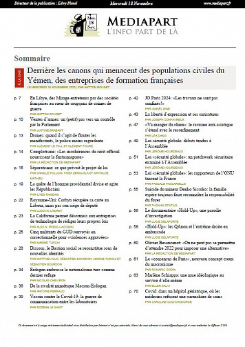 Mediapart - 18 Novembre 2020