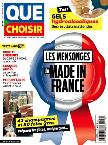 Que Choisir N°597 - Décembre 2020