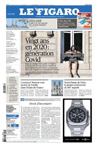 Le Figaro du Vendredi 20 Novembre 2020