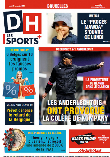 La Dernière Heure-Bruxelles - Lundi 23 Novembre 2020