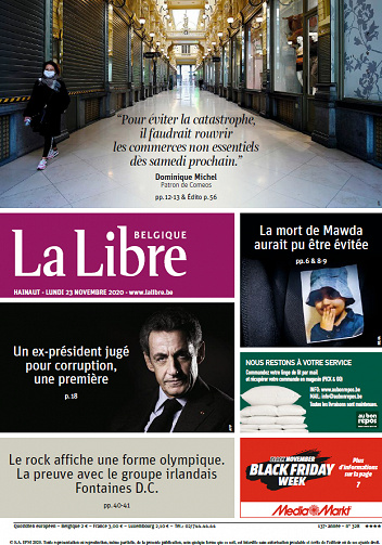 La Libre Belgique-Hainaut - Lundi 23 Novembre 2020