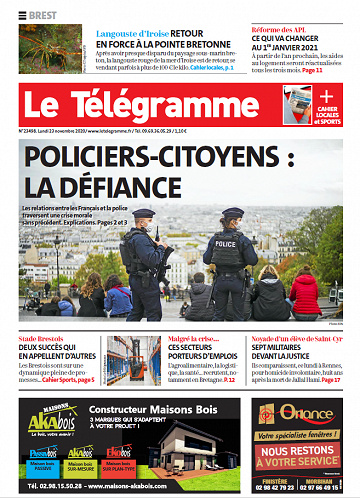 Le Télégramme Brest - Lundi 23 Novembre 2020
