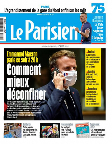 Le Parisien du Mardi 24 Novembre 2020