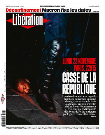 Libération du Mercredi 25 Novembre 2020