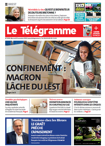 Le Télégramme Brest - Mercredi 25 Novembre 2020