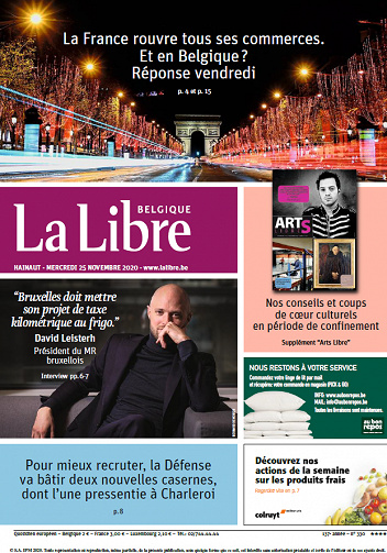 La Libre Belgique-Hainaut - Mercredi 25 Novembre 2020