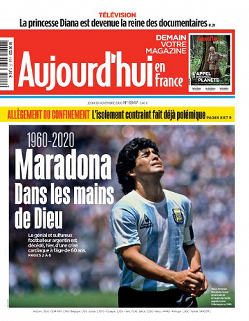 Aujourd’hui en France - 26 Novembre 2020