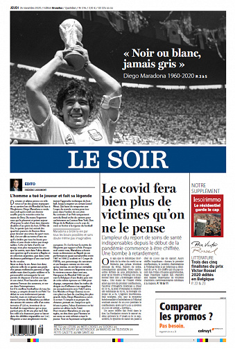 Le Soir Edition Bruxelles - Jeudi 26 Novembre 2020