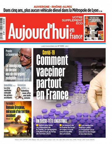 Aujourd’hui en France - 30 Novembre 2020