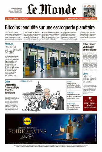 Le Monde du Dimanche 1er Décembre 2020