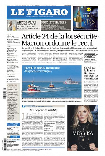 Le Figaro du Mardi 1er Décembre 2020