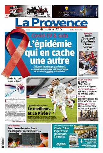 La Provence - Aix - Pays d'Aix - Mardi 1er Décembre 2020