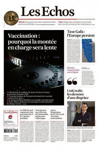 Les Echos du Mercredi 2 Décembre 2020