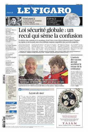 Le Figaro du Mercredi 2 Décembre 2020