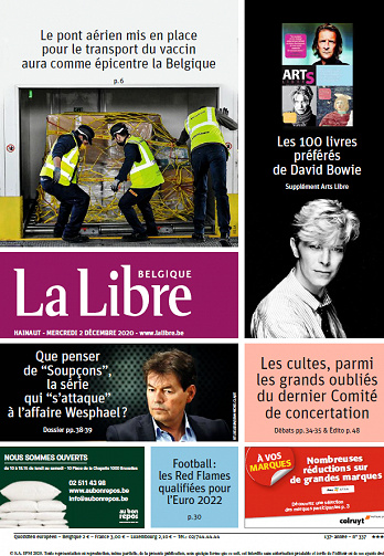 La Libre Belgique-Hainaut - Mercredi 2 Décembre 2020