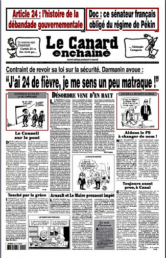 Le Canard enchaîné N°5221 - 2 au 8 Décembre 2020