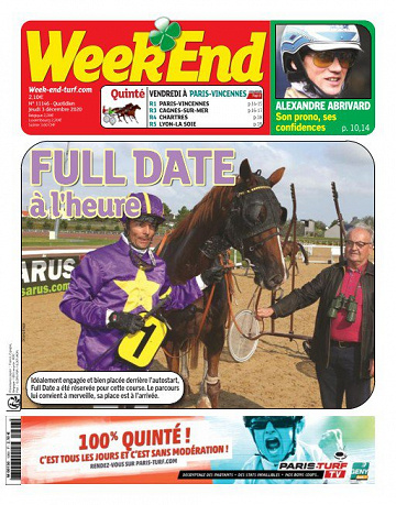 Week end du jeudi 3 décembre 2020