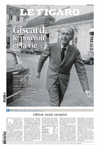 Le Figaro du Vendredi 4 Décembre 2020