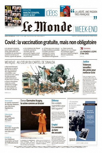 Le Monde du Samedi 5 Décembre 2020