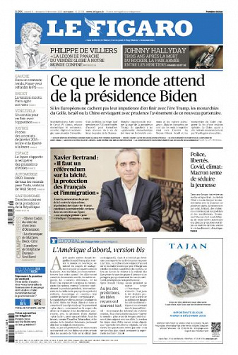 Le Figaro du Samedi 5 et Dimanche 6 Décembre 2020