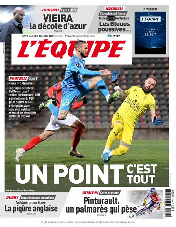 L’equipe du Samedi 5 Décembre 2020
