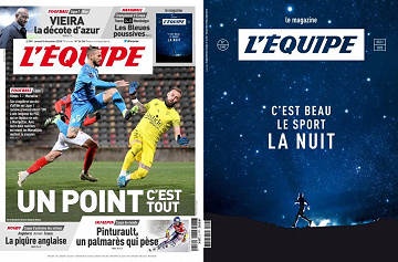 Pack L’Equipe + L’Equipe Magazine - Samedi 5 Décembre 2020