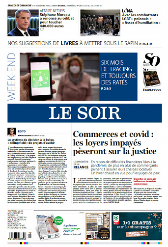 Le Soir Edition Bruxelles - Samedi 5 et Dimanche 6 Décembre 2020